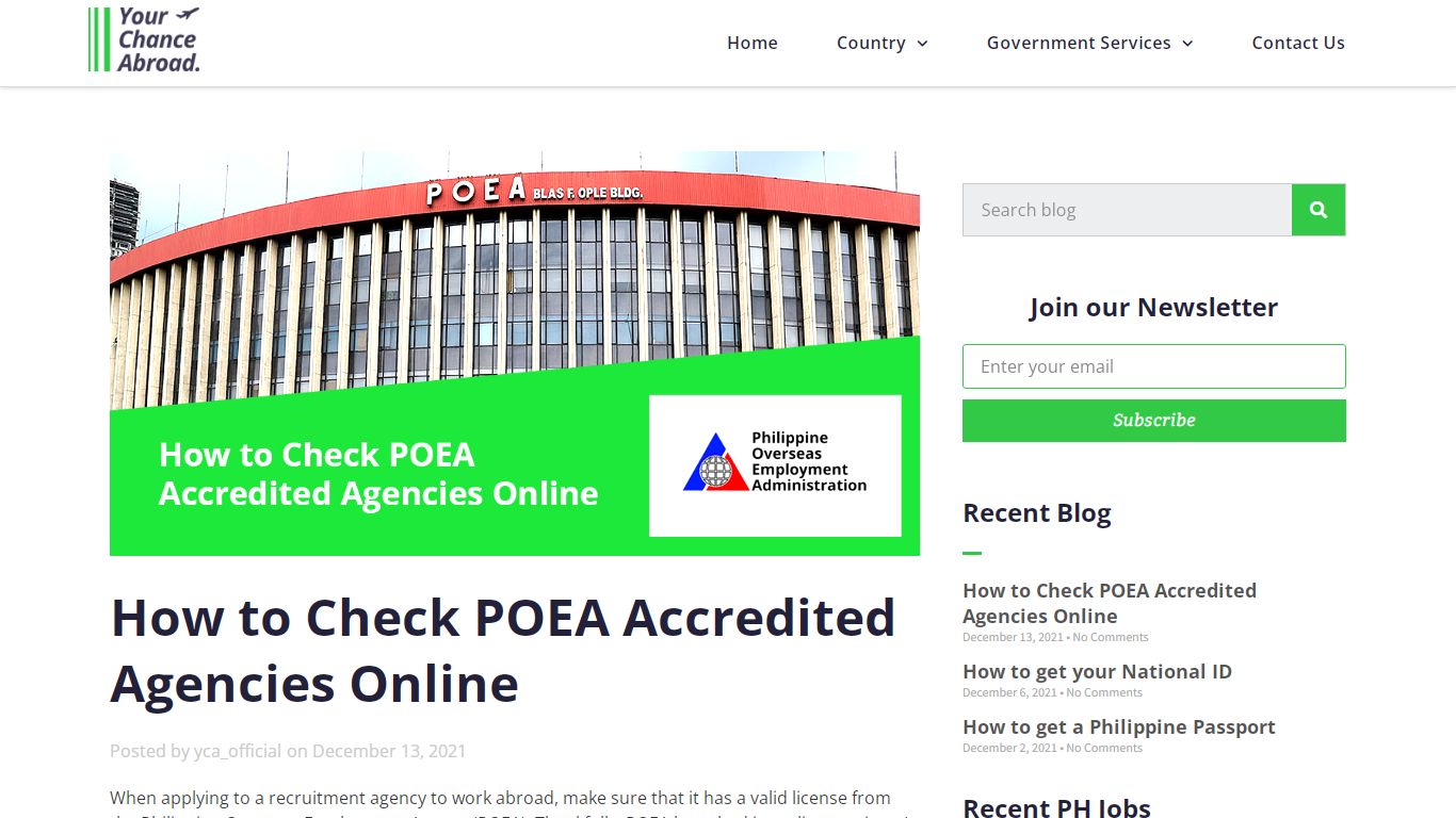 How to Check POEA Accredited Agencies Online - Your Chance Abroad